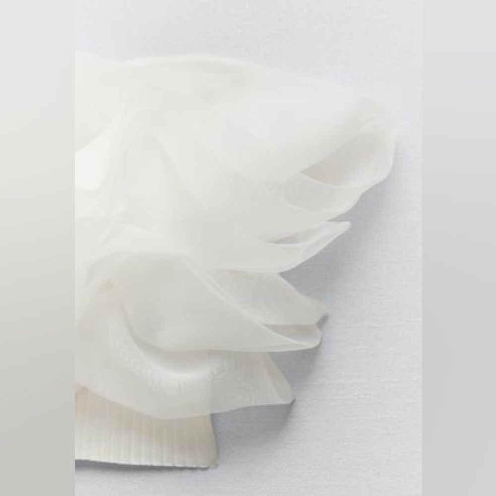 ZARA ORGANZA CROP TOP - Picture 10 of 10
